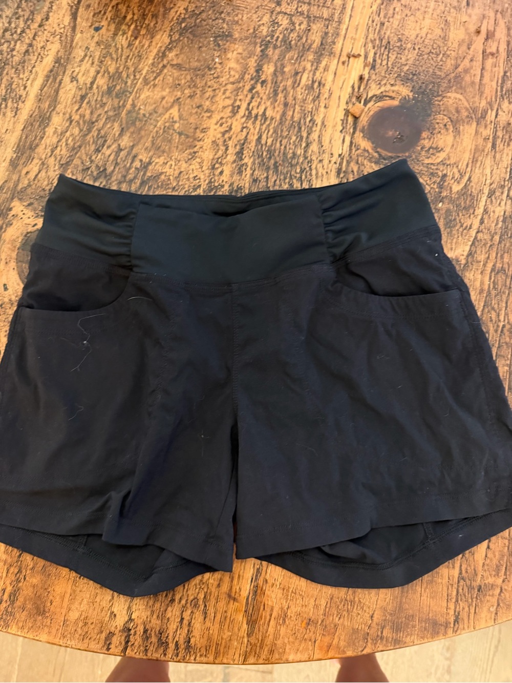Mountain Hardwear Black High-Waist Athletic Shorts
